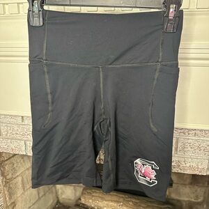 Under Armour biker shorts gamecock university of South Carolina branded